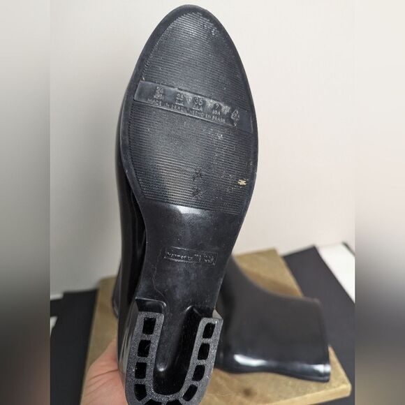 Mel by Melissa wellington boots black rain booties with bow 7 - Picture 10 of 11